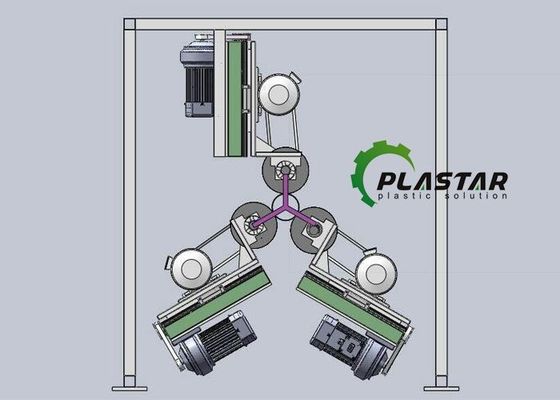 Automatische pvc-Pijp die Machine voor 3 inlassen de Pijp van 20 Duimupvc pvc